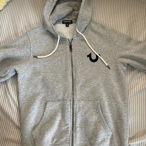 True Religion Heather Gray Hoodie